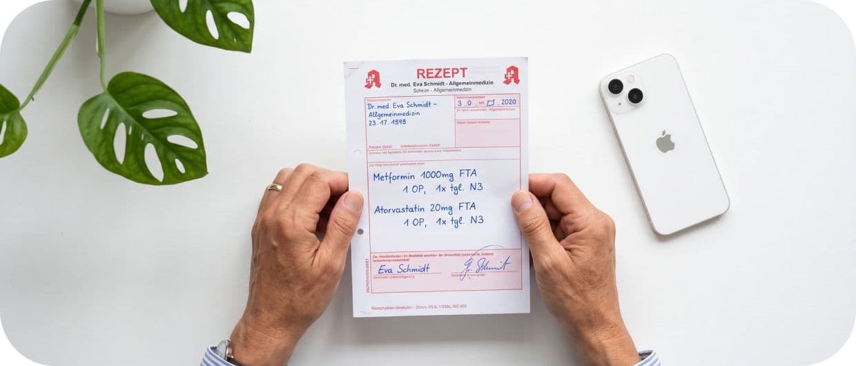 Auswahlfeld – Ich habe ein Rezept für Medizinalcannabis